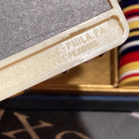 VINTAGE MCM Schoenhut Brodi Casino Playing Machine Celluloid & BAKELITE Pieces - Picture 3 of 8